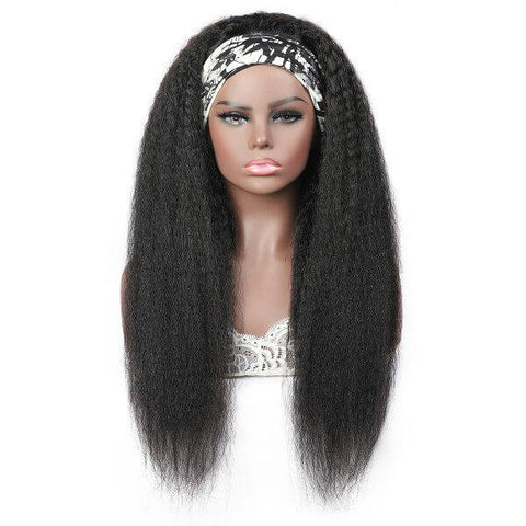 Meetu Yaki/ Kinky Straight Hair Headband Wig Affordable Natural Hair Half Wigs - MeetuHair