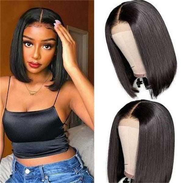 Bob Lace Wig T Part Wig Straight Human Hair Wigs U Part Bob Wigs