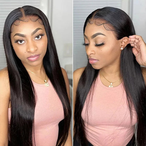 V Part Wig Stright Human Hair Wigs Free Part Glueless Wigs
