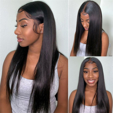 Straight Closure Wig HD Lace Closure Wig Glueless Human Hair Wig 4x4 Lace Closure Wigs