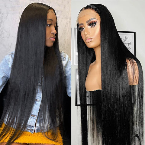 Best Bone Straight Hair Lace Closure Wig For Women 100% Human Hair 4x4 Lace Closure Wigs