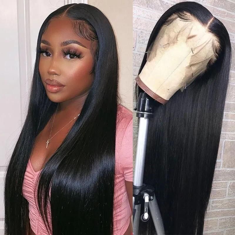 Straight Lace Front Wig Glueless Human Hair Wigs HD 13x4 Lace Frontal Wigs