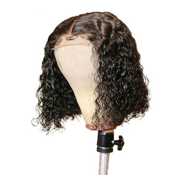 T Part Wig Deep Wave Hair Lace Wigs Human Hair Short Bob Wigs - MeetuHair