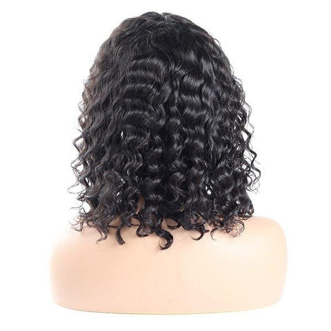 T Part Wig Deep Wave Hair Lace Wigs Human Hair Short Bob Wigs - MeetuHair