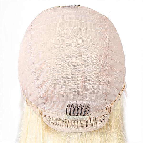 Transparent Lace Wig 613 Blonde Color Body Wave Hair Lace Front Wig T Part Wig - MeetuHair