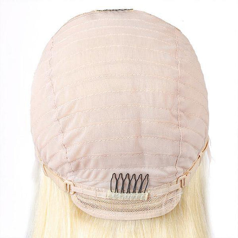 Transparent Lace Wig 613 Blonde Color Body Wave Hair Lace Front Wig T Part Wig - MeetuHair