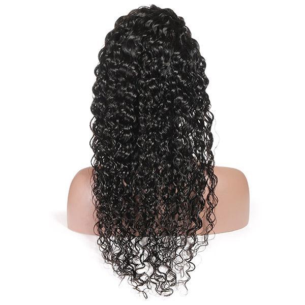 Water Wave Hair 4x4 Lace Closure Wig 10A Remy Brazilian Human Hair Wigs - MeetuHair