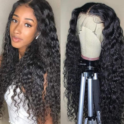 Water Wave Wig 13x6 Lace Front Wig Wet and Wavy HD Lace Frontal Wig Pre Plucked 30 inch
