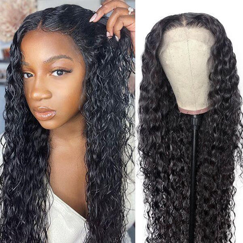 Water Wave Lace Front Wig Transparent Lace Wigs 13x4 Lace Frontal Wig Brazilian Human Hair Wigs