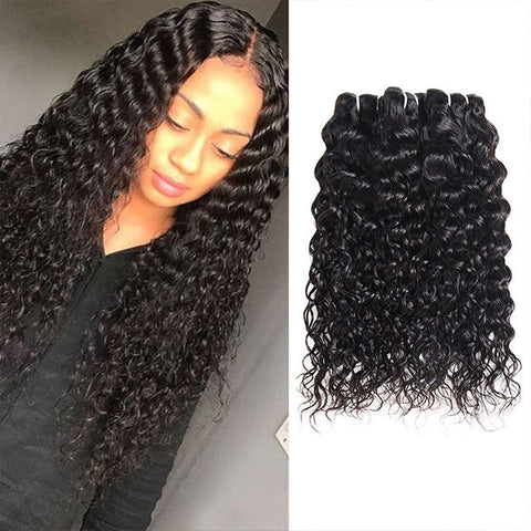 Brazilian Water Wave Hair 3 Bundles Unprocessed Virgin Human Hair Weave