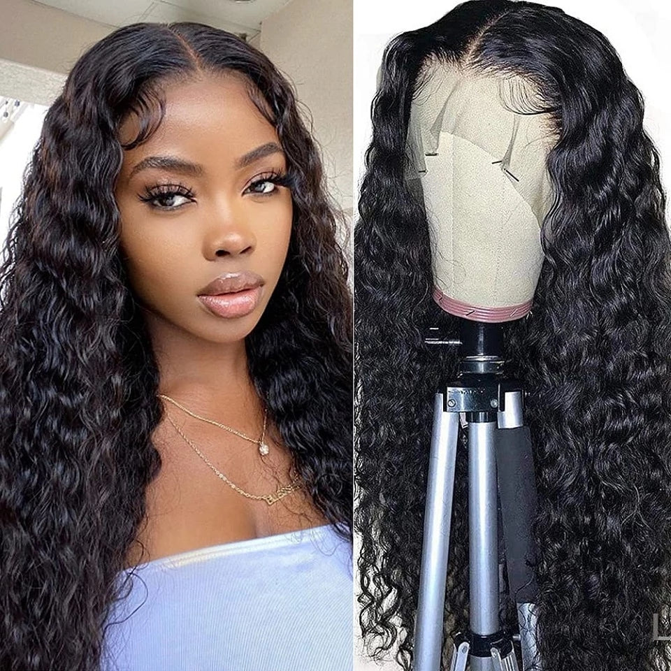 Water Wave Wig 13x4 Lace Front Wigs Wet and Wavy HD 13x6 Human Hair Lace Frontal Wigs