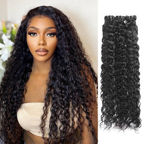 Peruvian Water Wave Hair 3 Bundles Virgin Human Hair Weave