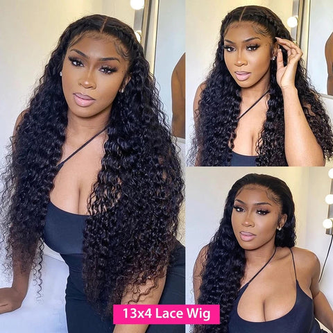 Water Wave Wig 13x4 Lace Front Wigs Wet and Wavy HD 13x6 Human Hair Lace Frontal Wigs