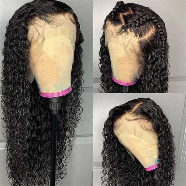 Water Wave Wig 13x4 Lace Frontal Wig HD Transparent Lace Front Wigs 250% Density