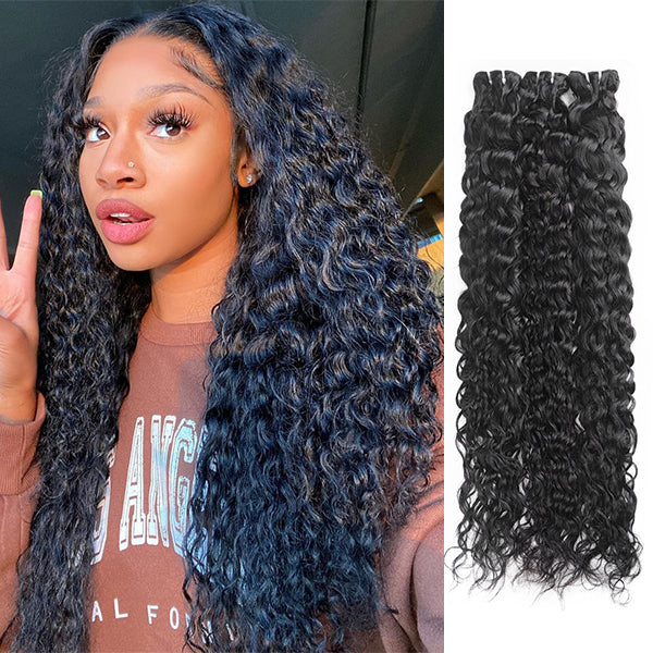 Brazilian Water Wave Hair 3 Bundles Unprocessed Virgin Human Hair Weave